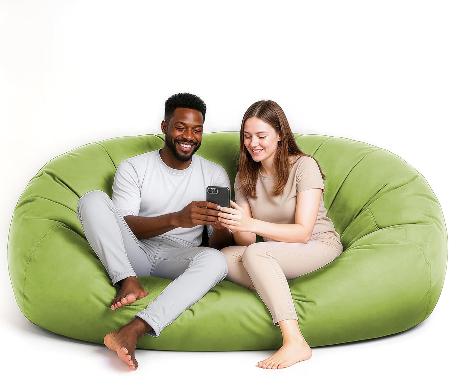  Giant 7ft Bean Bag Chair with Microsuede Cover - Ultra Soft-Aldronix