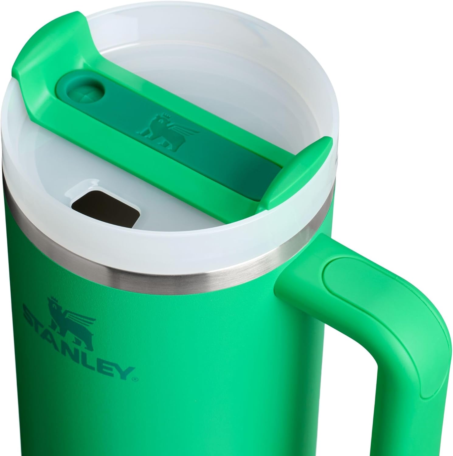 Stanley Quencher H2.0 Tumbler with Handle and Straw 30 oz | Flowstate 3-Position Lid | Cup Holder Compatible for Travel | Insulated Stainless Steel Cup | BPA-Free | Cherry Blossom-Aldronix