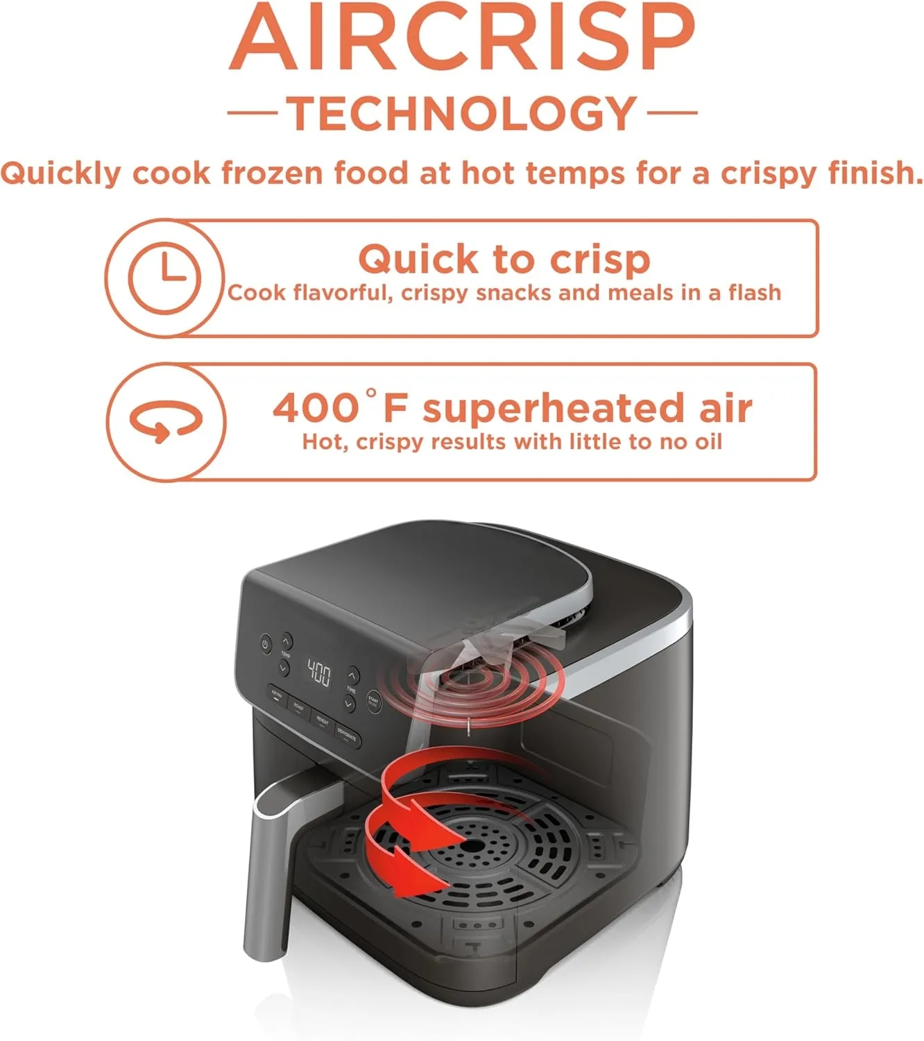 Air Fryer Pro XL 6-in-1 with 5/6.5 QT Capacity