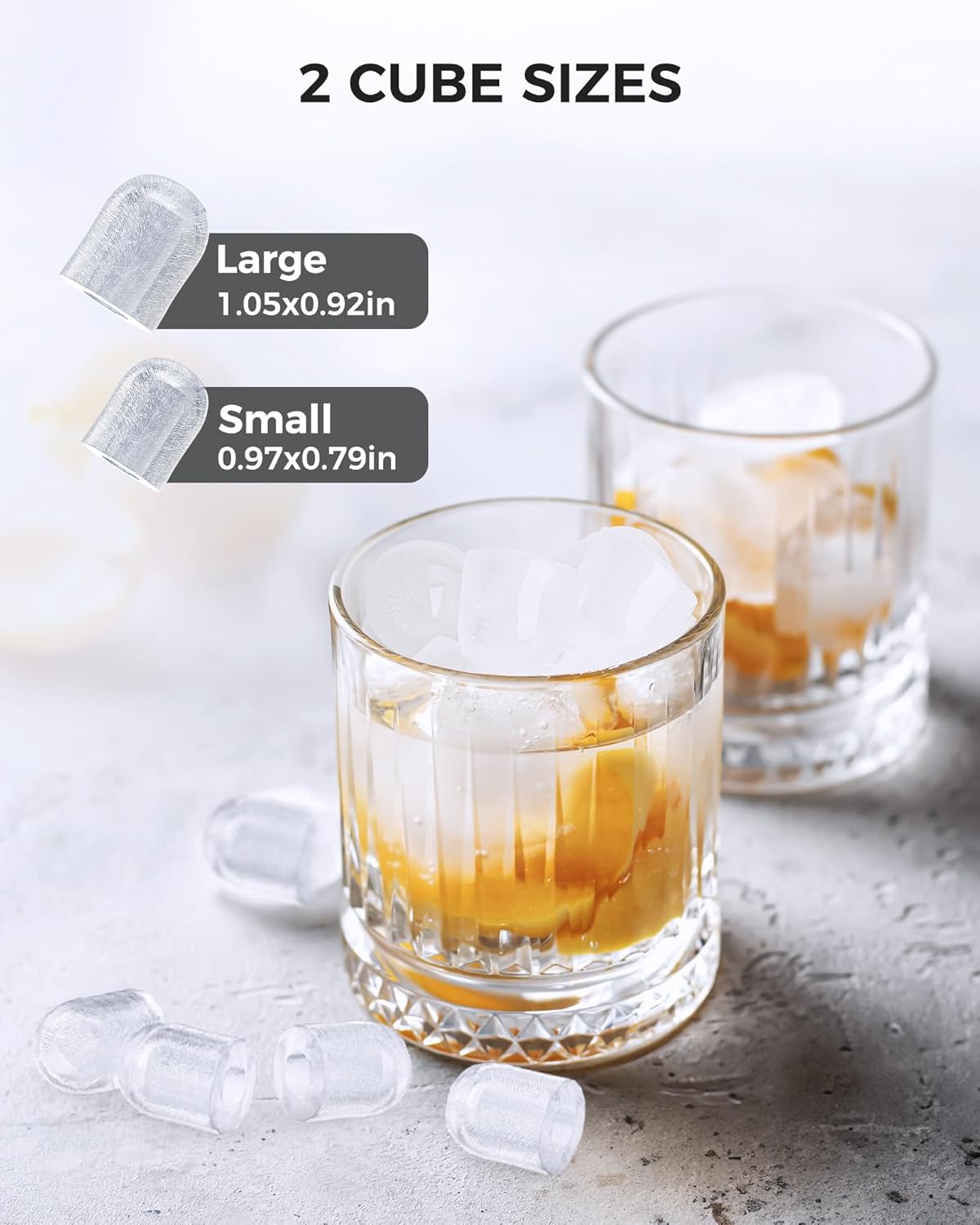 COWSAR Ice Maker Countertop, Portable Ice Machine with Self-Cleaning, 26.5 lbs/24Hrs, 8 Ice Cubes in 6 Mins, Ice Basket and Scoop, Ideal for Home, Kitchen, Bar, Camping-Aldronix