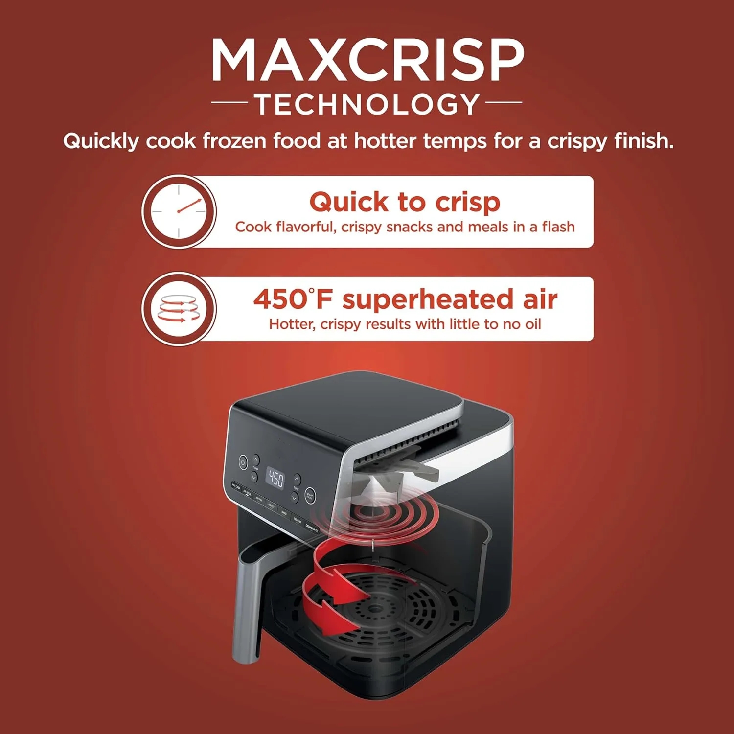 Air Fryer Pro XL 6-in-1 with 5/6.5 QT Capacity