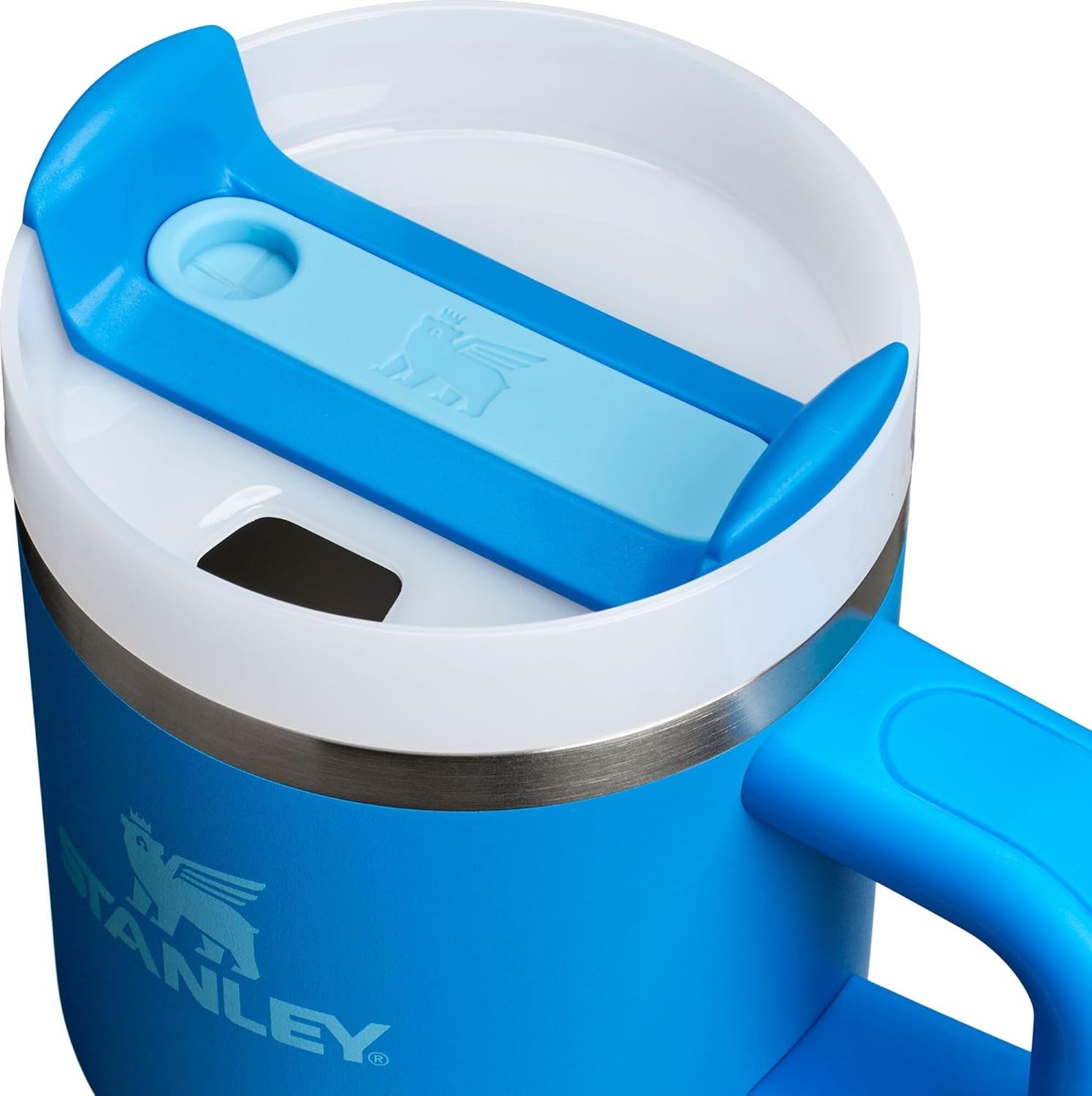 Stanley Quencher H2.0 Tumbler with Handle and Straw 30 oz | Flowstate 3-Position Lid | Cup Holder Compatible for Travel | Insulated Stainless Steel Cup | BPA-Free | Cherry Blossom-Aldronix