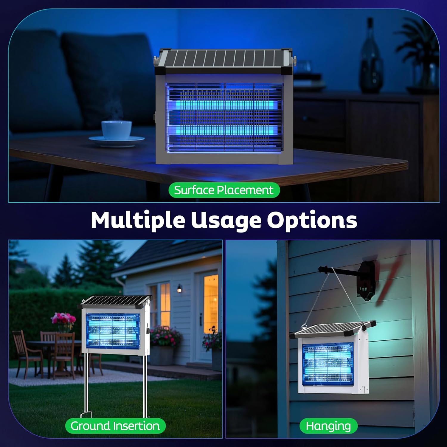 Solar Bug Zapper Outdoor-Aldronix