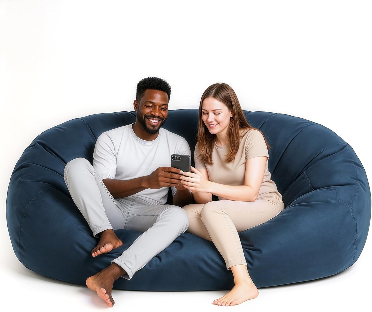  Giant 7ft Bean Bag Chair with Microsuede Cover - Ultra Soft-Aldronix