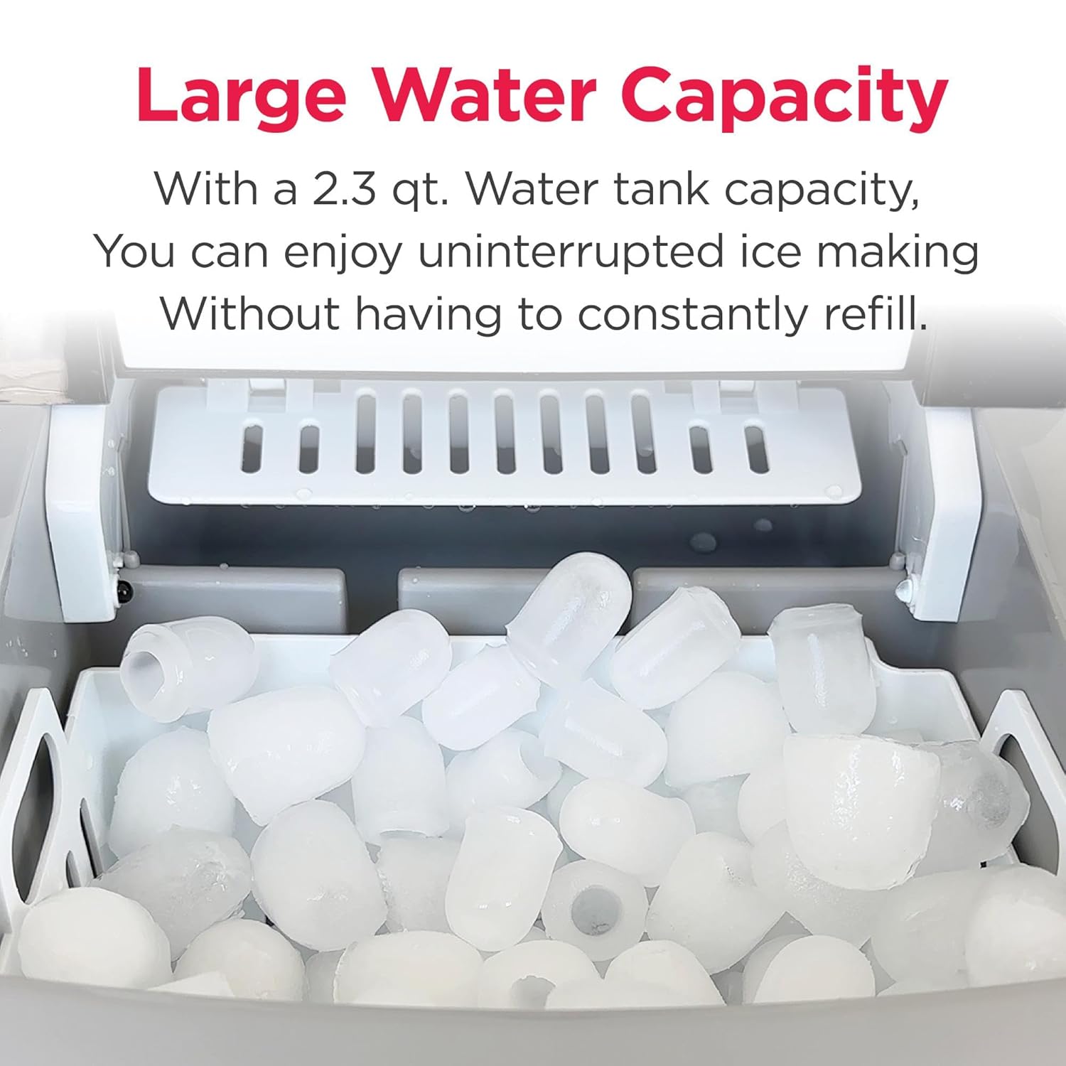 Frigidaire 26 Lbs per Day Portable Compact Maker, Ice Making Machine, Stainless, Medium