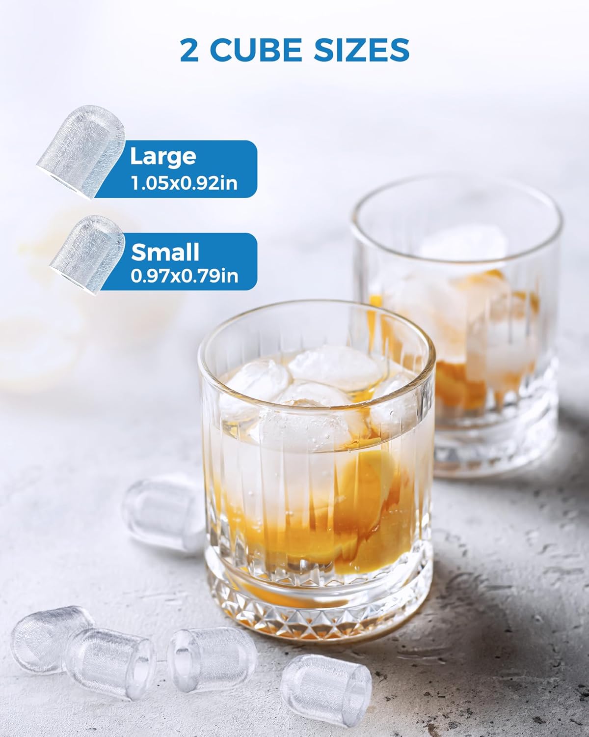 COWSAR Ice Maker Countertop, Portable Ice Machine with Self-Cleaning, 26.5 lbs/24Hrs, 8 Ice Cubes in 6 Mins, Ice Basket and Scoop, Ideal for Home, Kitchen, Bar, Camping-Aldronix