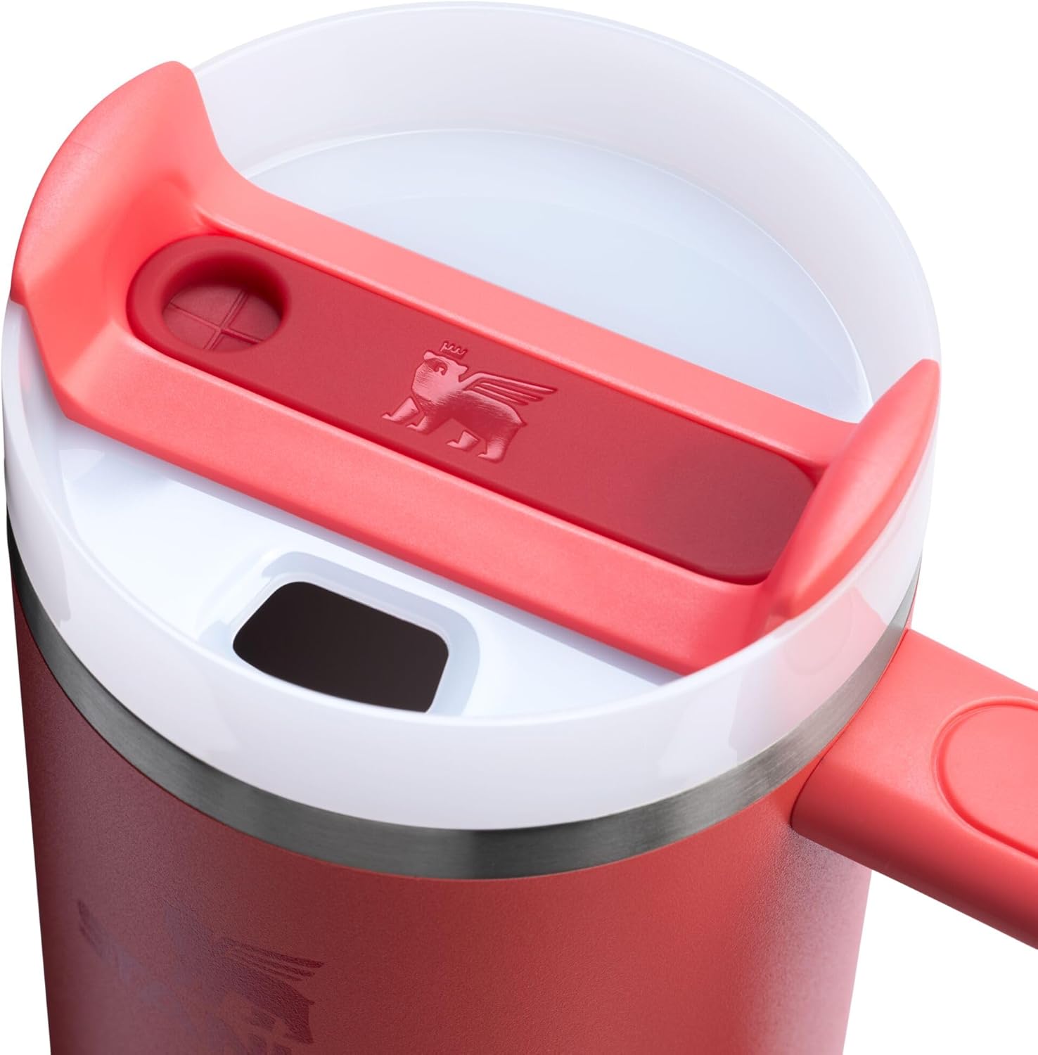 Stanley Quencher H2.0 Tumbler with Handle and Straw 30 oz | Flowstate 3-Position Lid | Cup Holder Compatible for Travel | Insulated Stainless Steel Cup | BPA-Free | Cherry Blossom-Aldronix