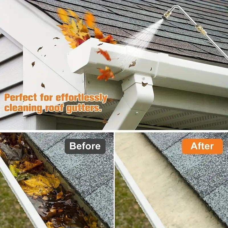 4000 PSI Telescoping High Pressure Washer Wand Set for Gutter & Roof Drainage & Walls Cleaning-Aldronix