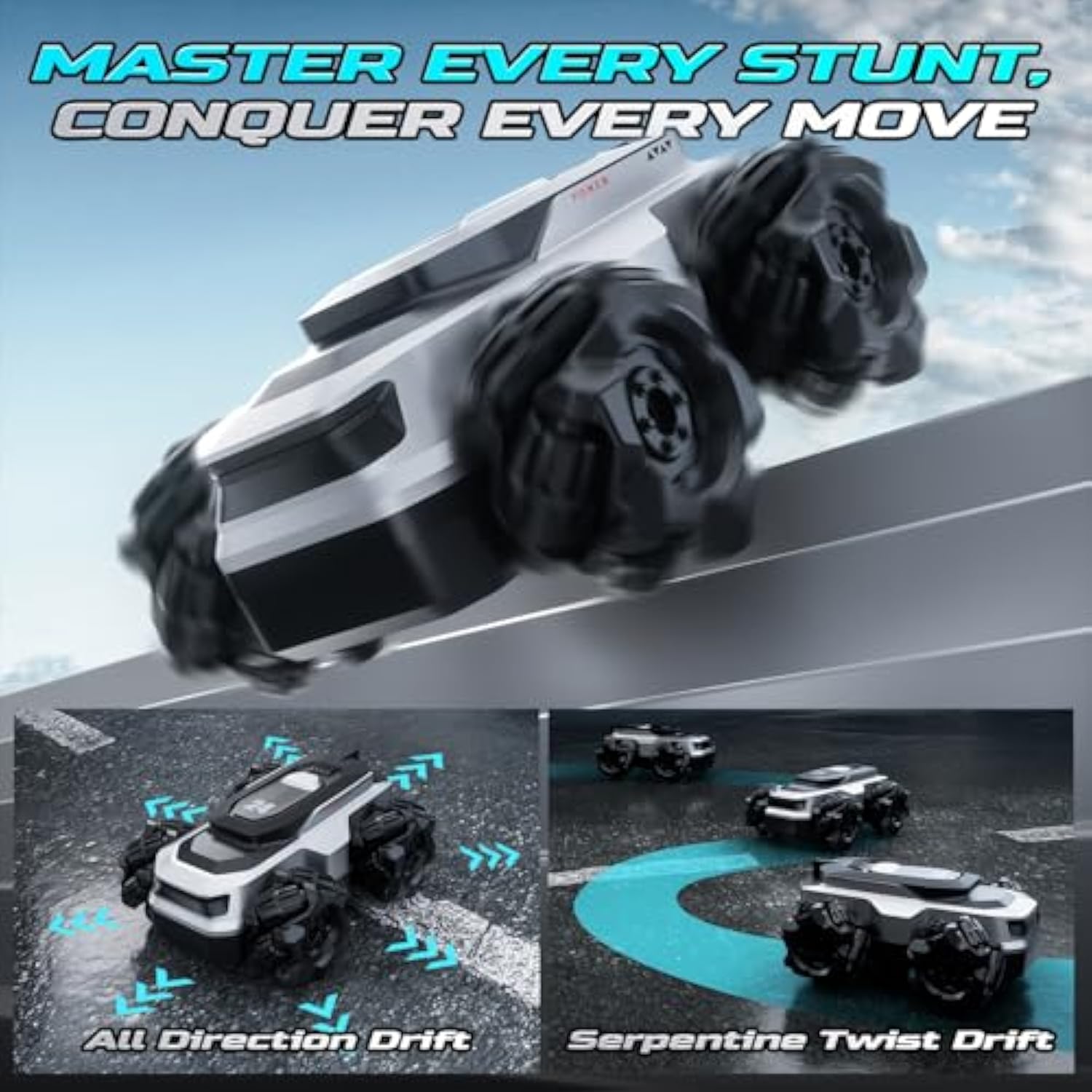 Amphibious Remote Control Car for Kids-Aldronix