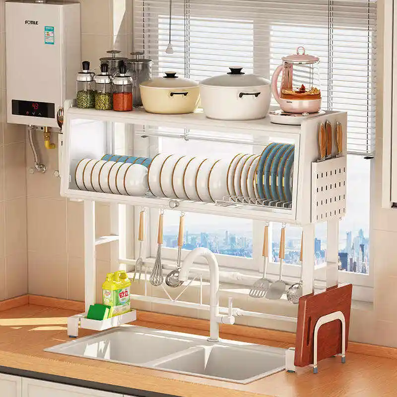 Hot Sale Stainless Steel Sliding Sink Top Storage Rack-Aldronix