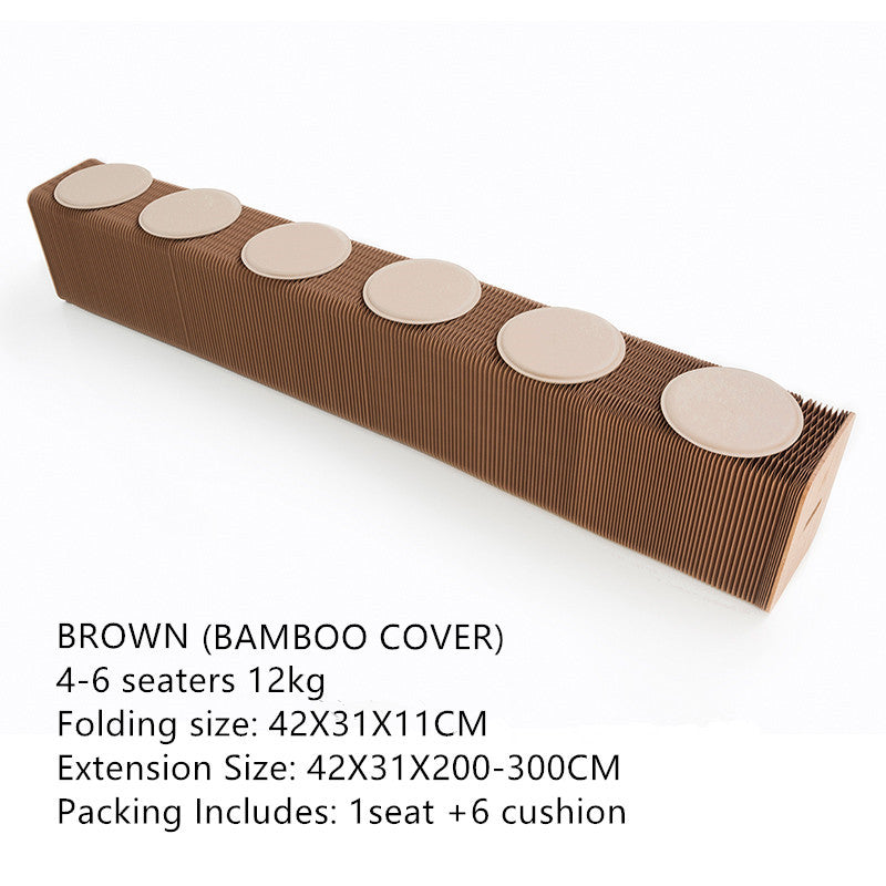 Clearance Offer Modern Design Accordion Folding Kraft Paper Stool Sofa Chair-Aldronix