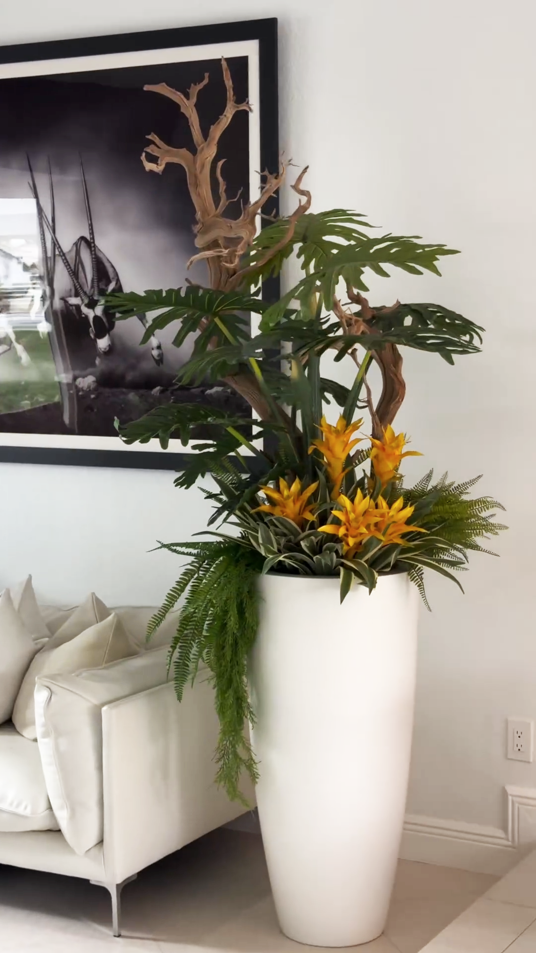 Indoor Artificial Plant( With Flower Pots)-Aldronix