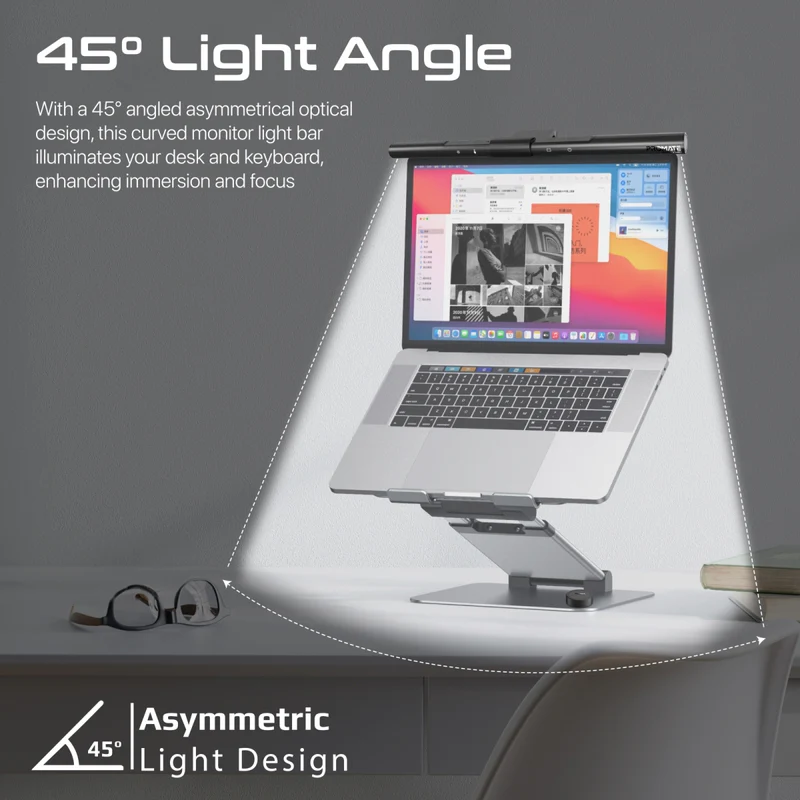 Touch Controlled LED Monitor Light with Wireless Controller-Aldronix