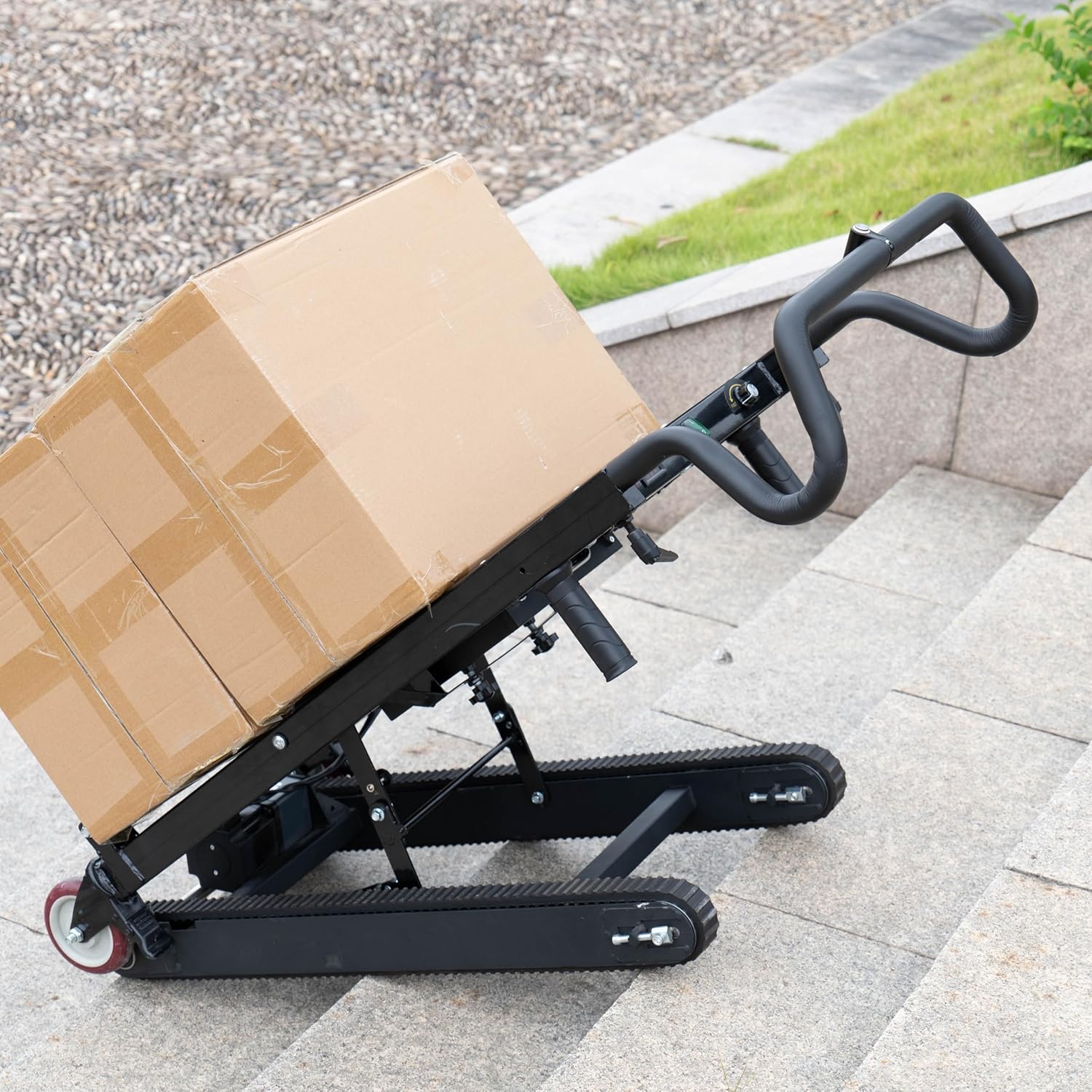Y-Electric Stair Climbing-hand truck with Motor - 48V20Ah Lithium Battery - Heavy Duty Steel Folding hand trolley - perfect For Everyone-Aldronix