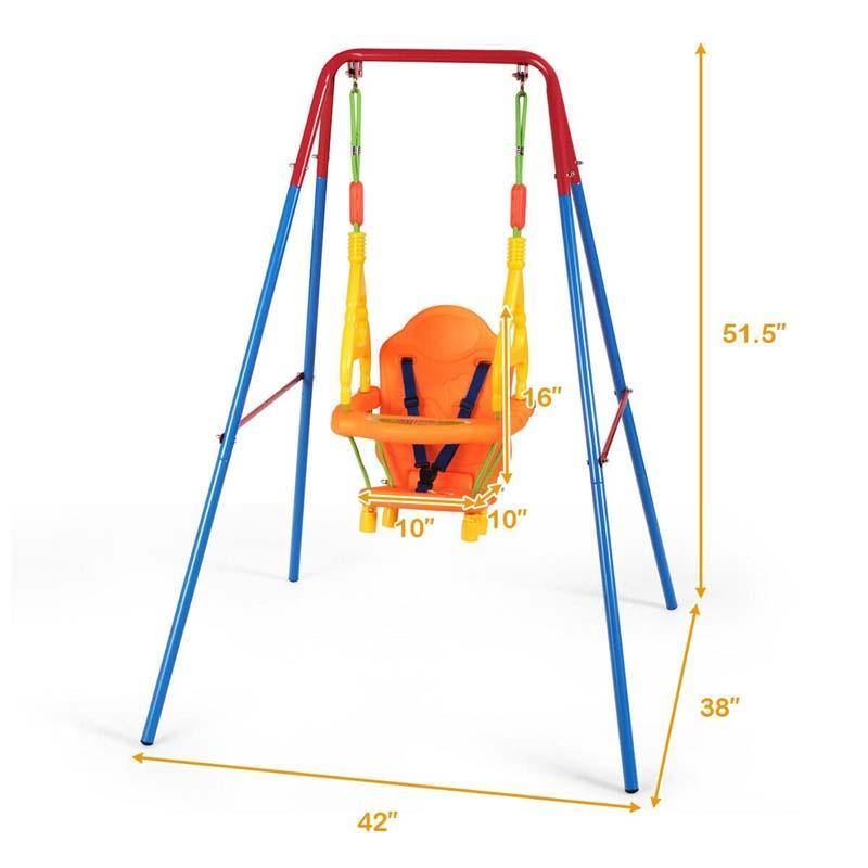Toddler Swing Seat Set High Back Seat with Swing Set-Aldronix