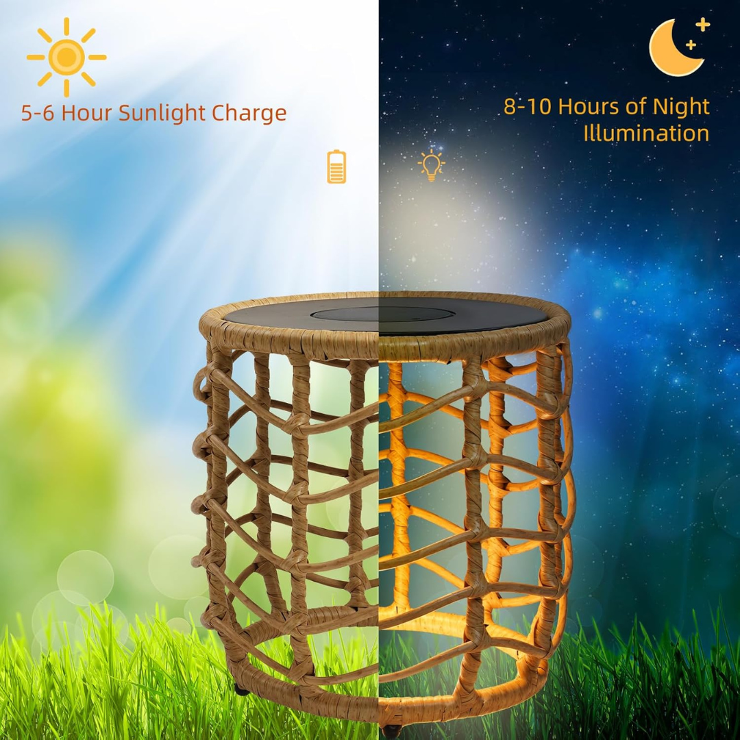 Solar Yard Boho Solar Nesting Tables-Aldronix