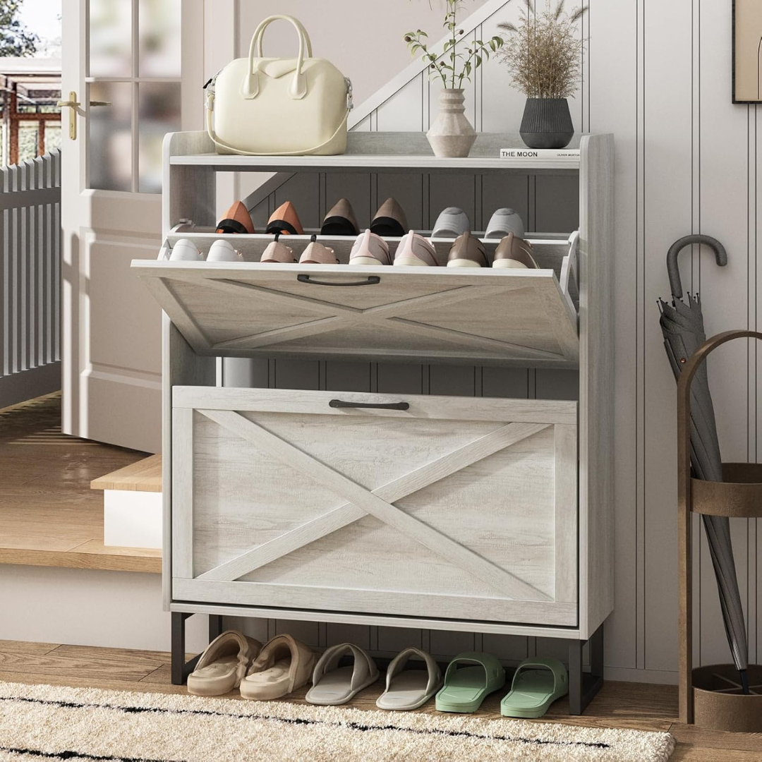 Entryway Shoe Storage Cabinet-Aldronix