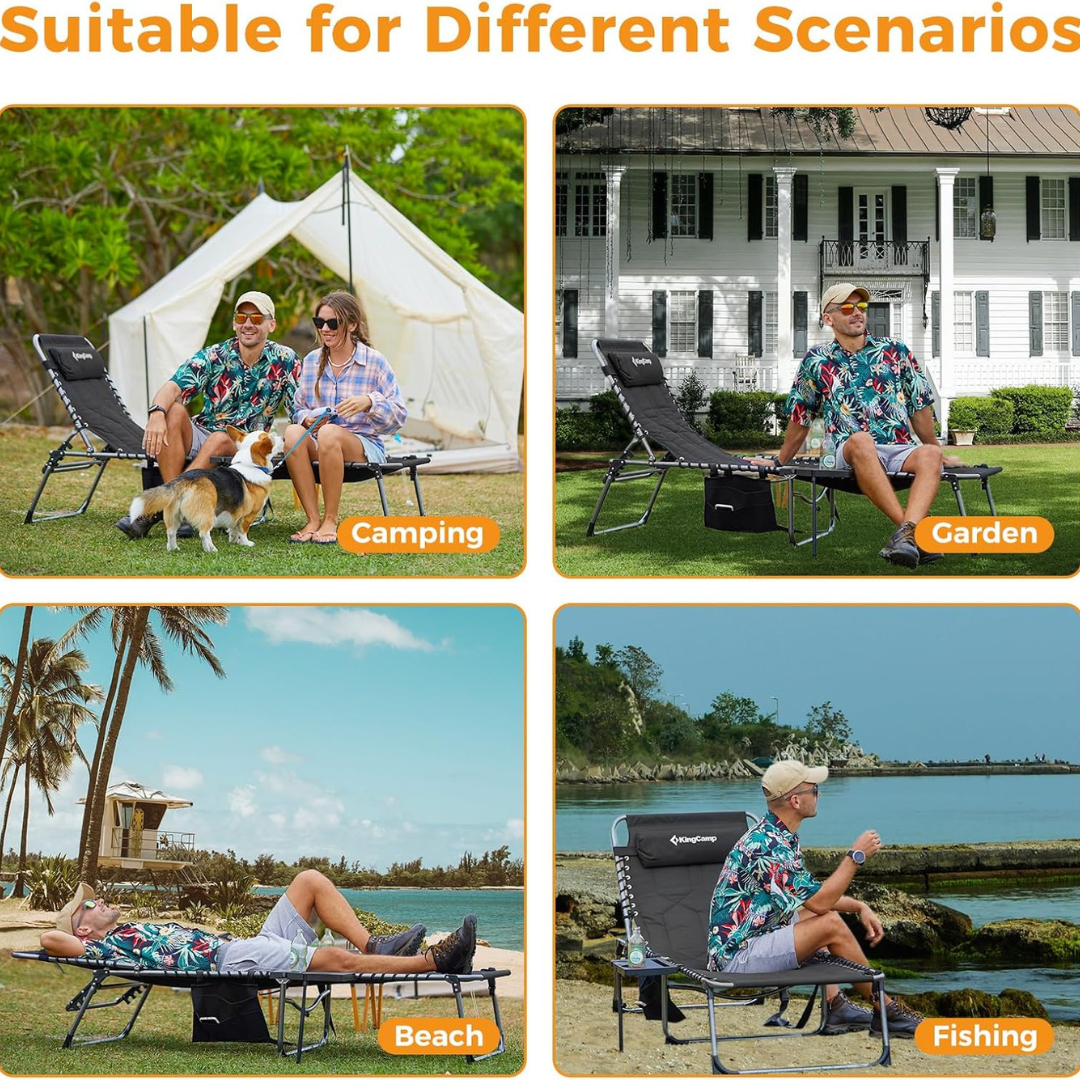 Beach Reclining Patio Pool Chair-Aldronix