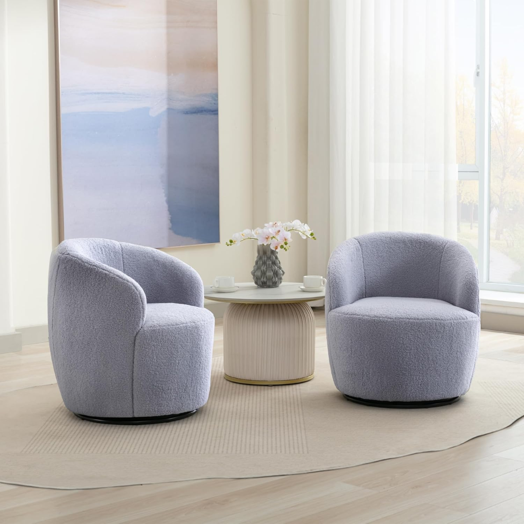 Teddy Swivel Cuddle Chair-Aldronix