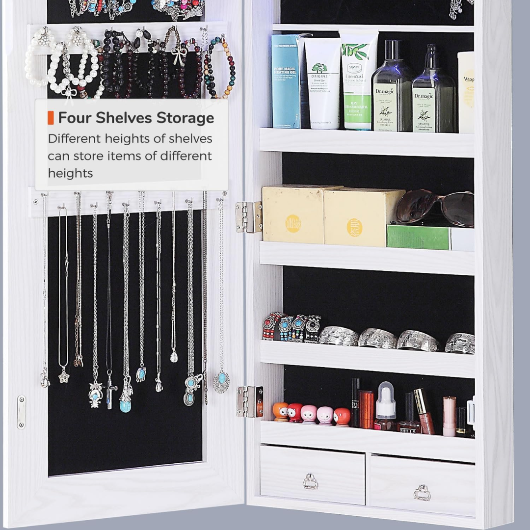Mirror Jewelry Cabinet-Aldronix