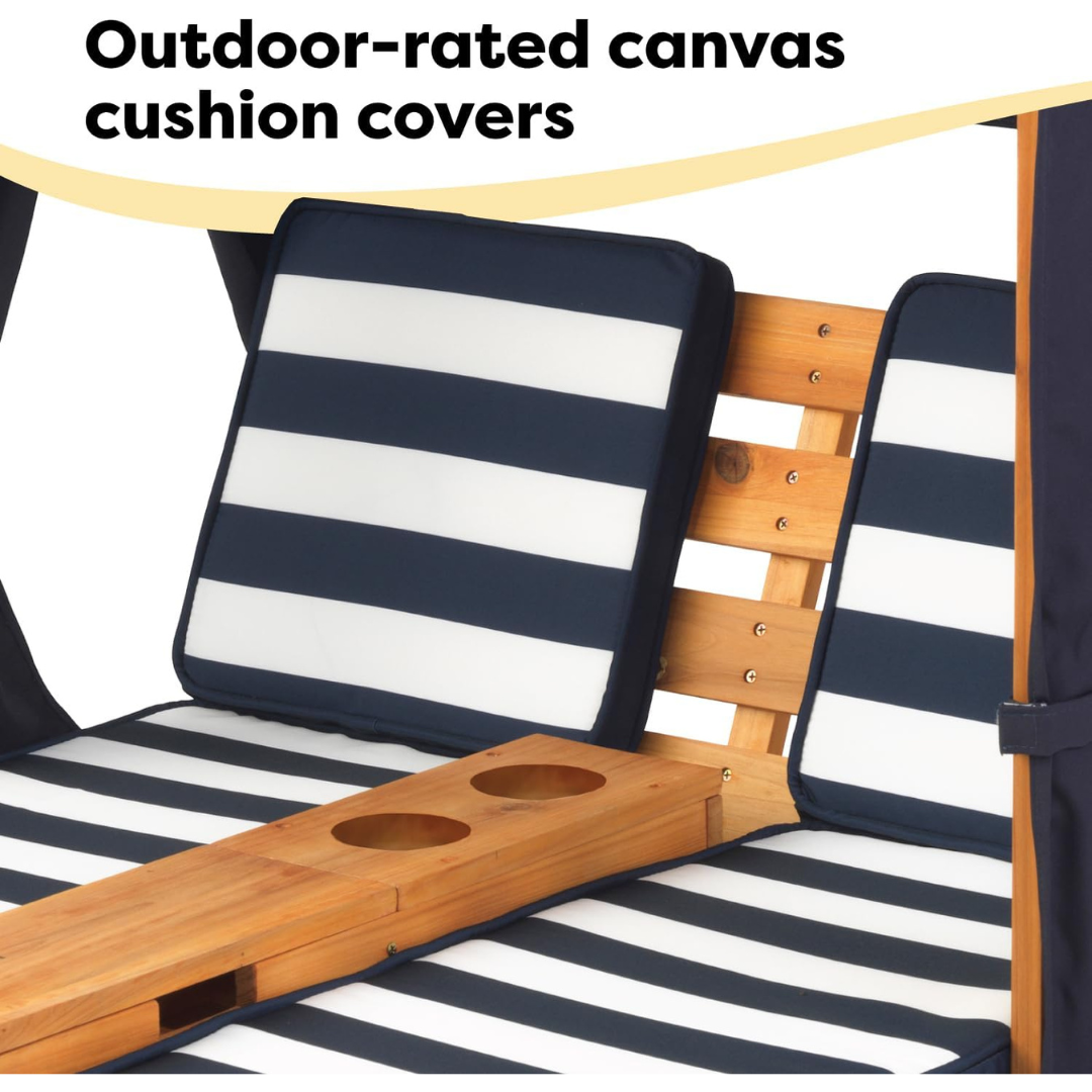 Double Garden Sun Lounger for Kids-Aldronix