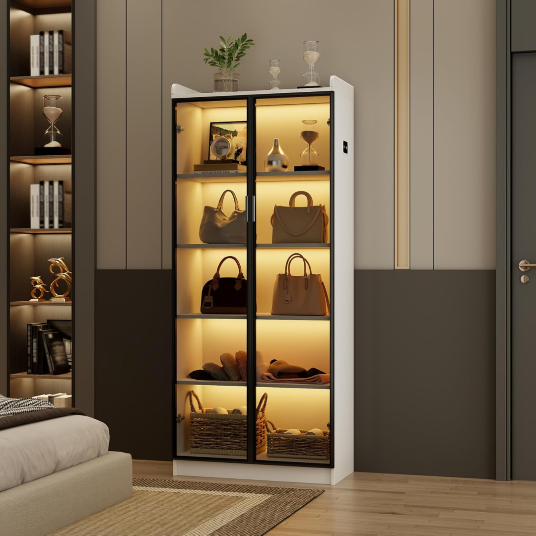 Toy Organizer with LED Lights-Aldronix