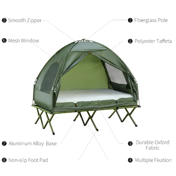 Limited time special offer 2 Person Foldable Camping Cot-Aldronix
