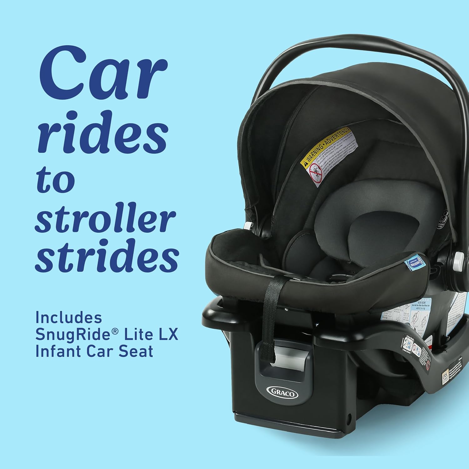Graco Redmond Modes Pramette Stroller, 3-in-1 Convertible: Car Seat Carrier, Infant Pramette to Toddler Stroller with Reversible Seat and One-hand Fold-Aldronix