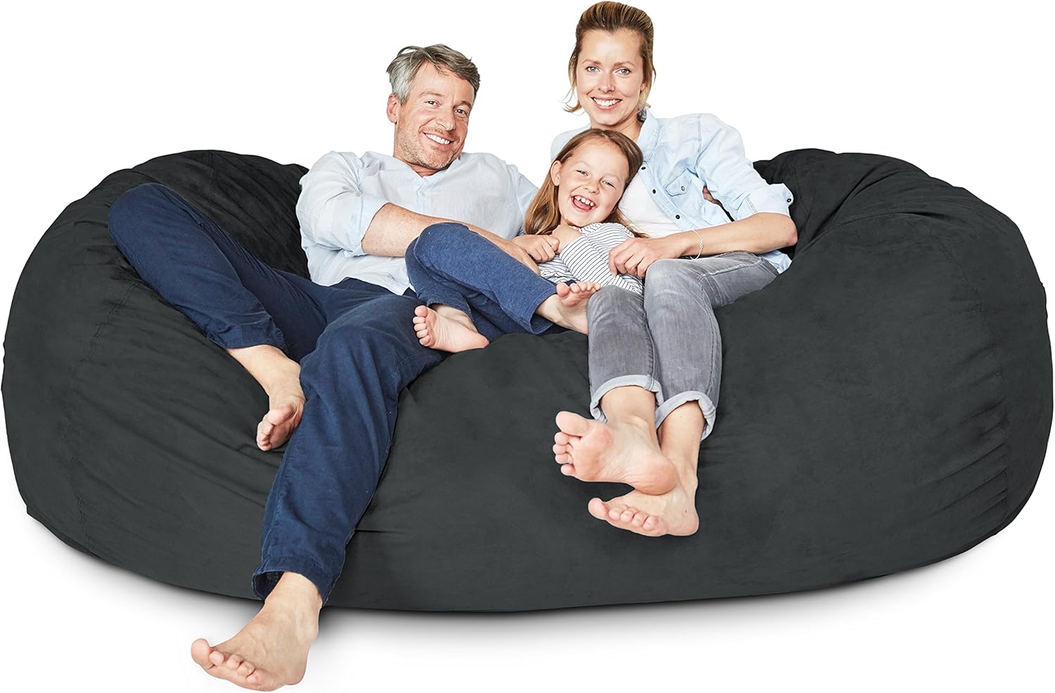  Giant 7ft Bean Bag Chair with Microsuede Cover - Ultra Soft-Aldronix