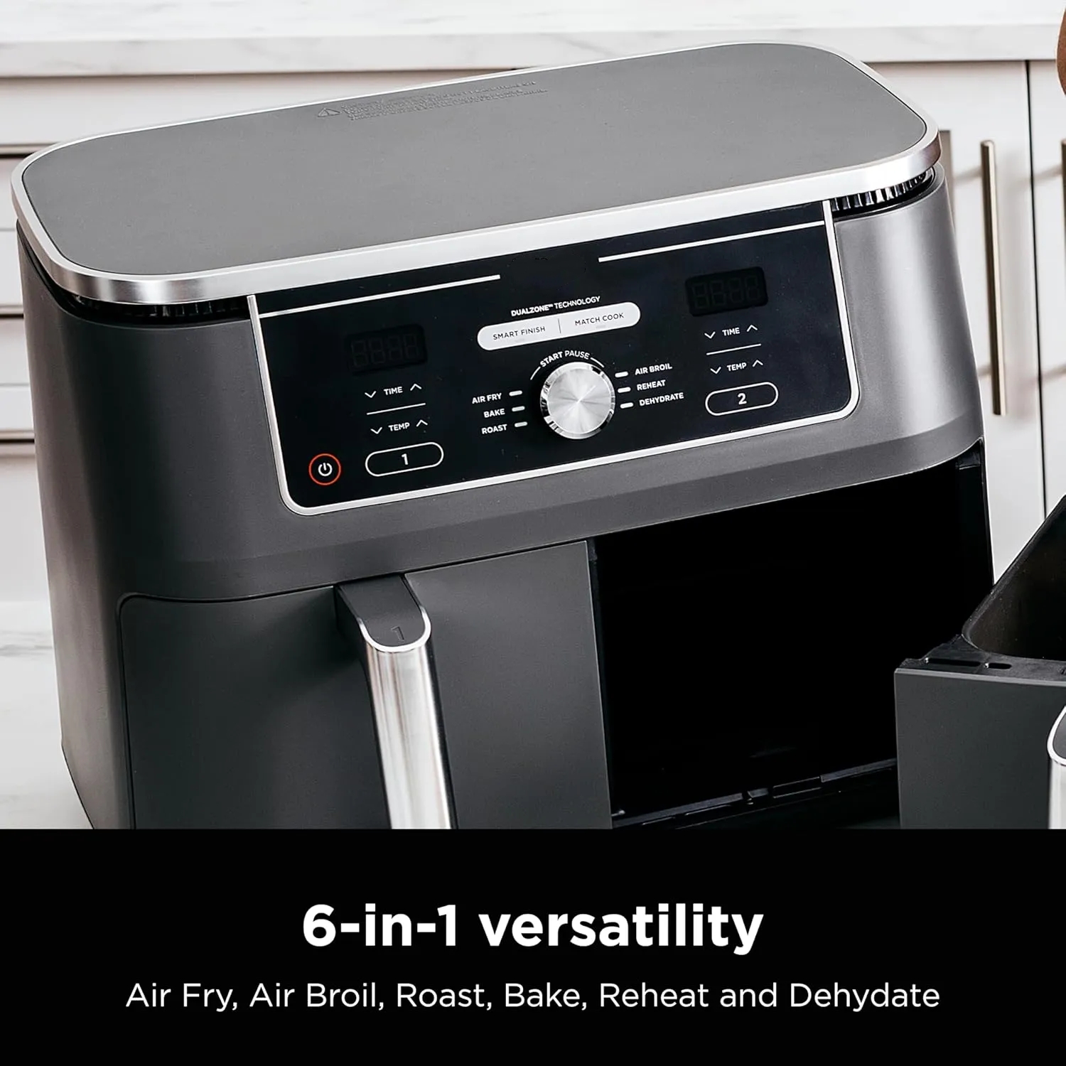 Foodi 10QT 6-in-1 DualZone Smart XL Air Fryer-Aldronix
