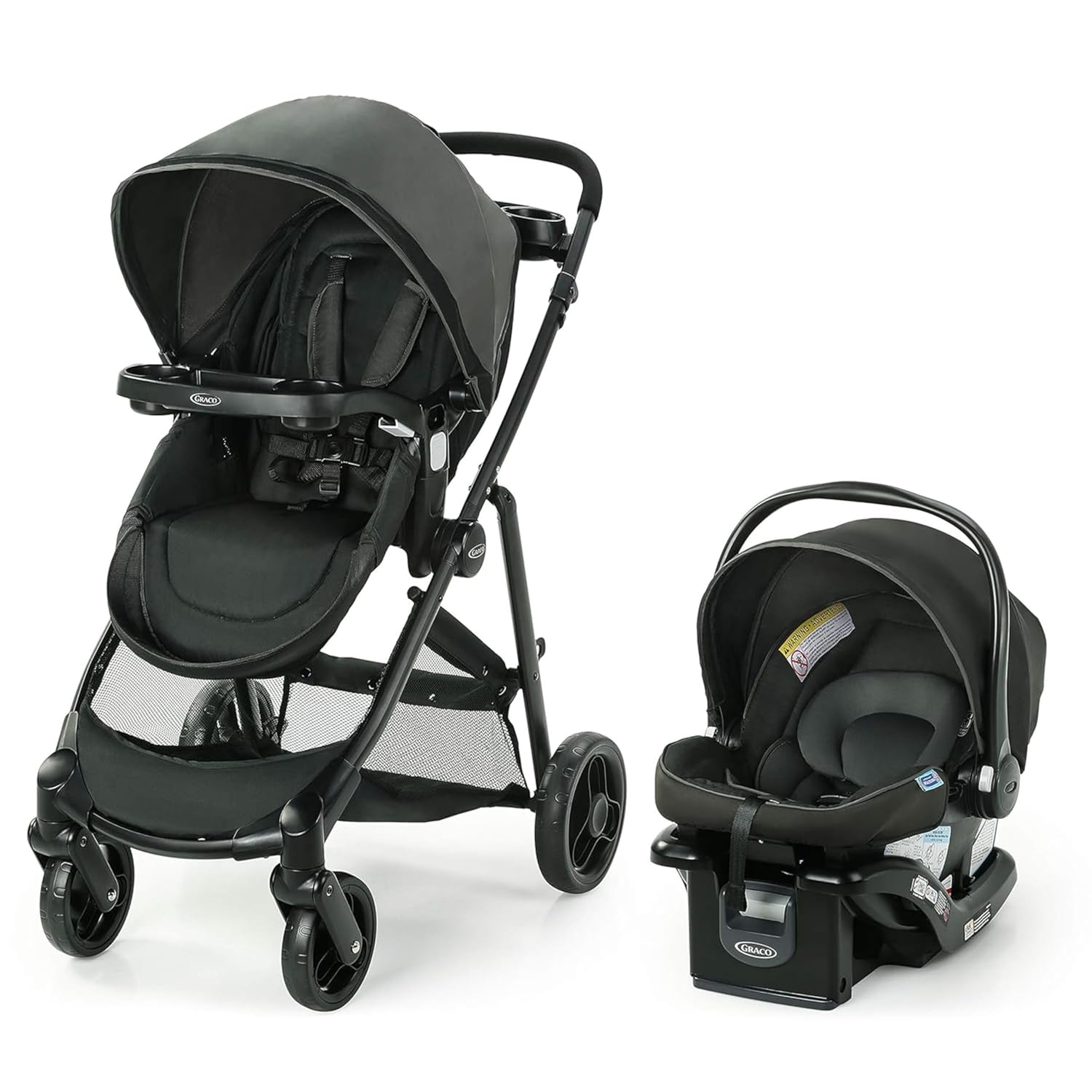 Graco Redmond Modes Pramette Stroller, 3-in-1 Convertible: Car Seat Carrier, Infant Pramette to Toddler Stroller with Reversible Seat and One-hand Fold-Aldronix