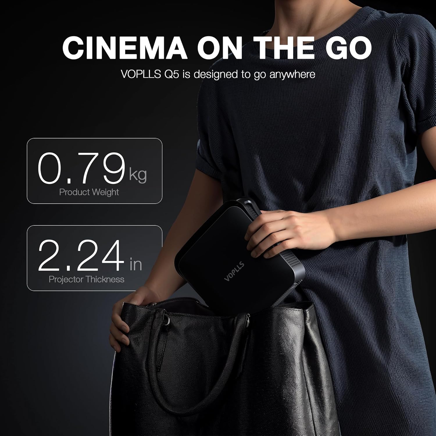 Smart Mini Projector with WiFi and Bluetooth-Aldronix