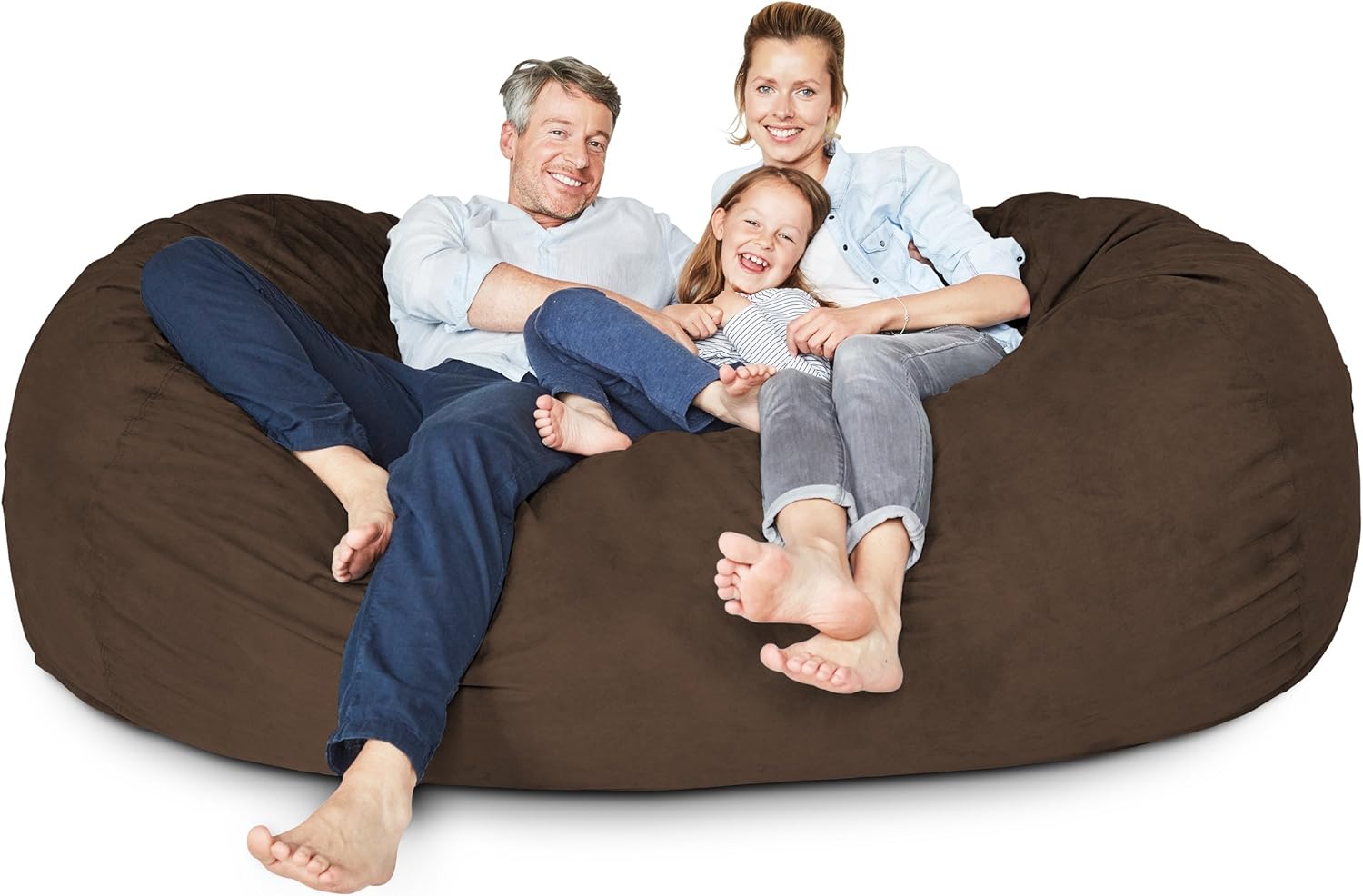  Giant 7ft Bean Bag Chair with Microsuede Cover - Ultra Soft-Aldronix
