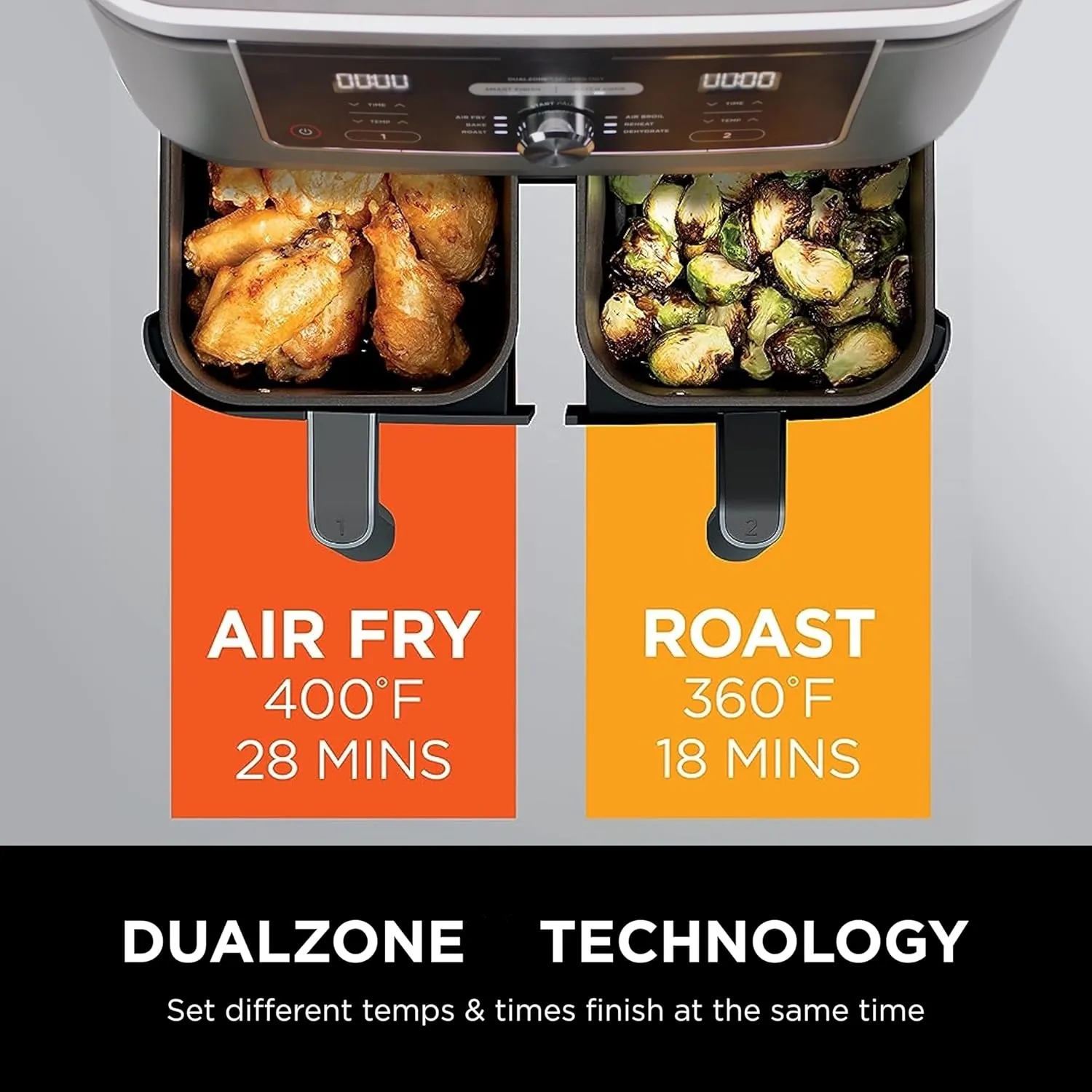 Foodi 10QT 6-in-1 DualZone Smart XL Air Fryer-Aldronix