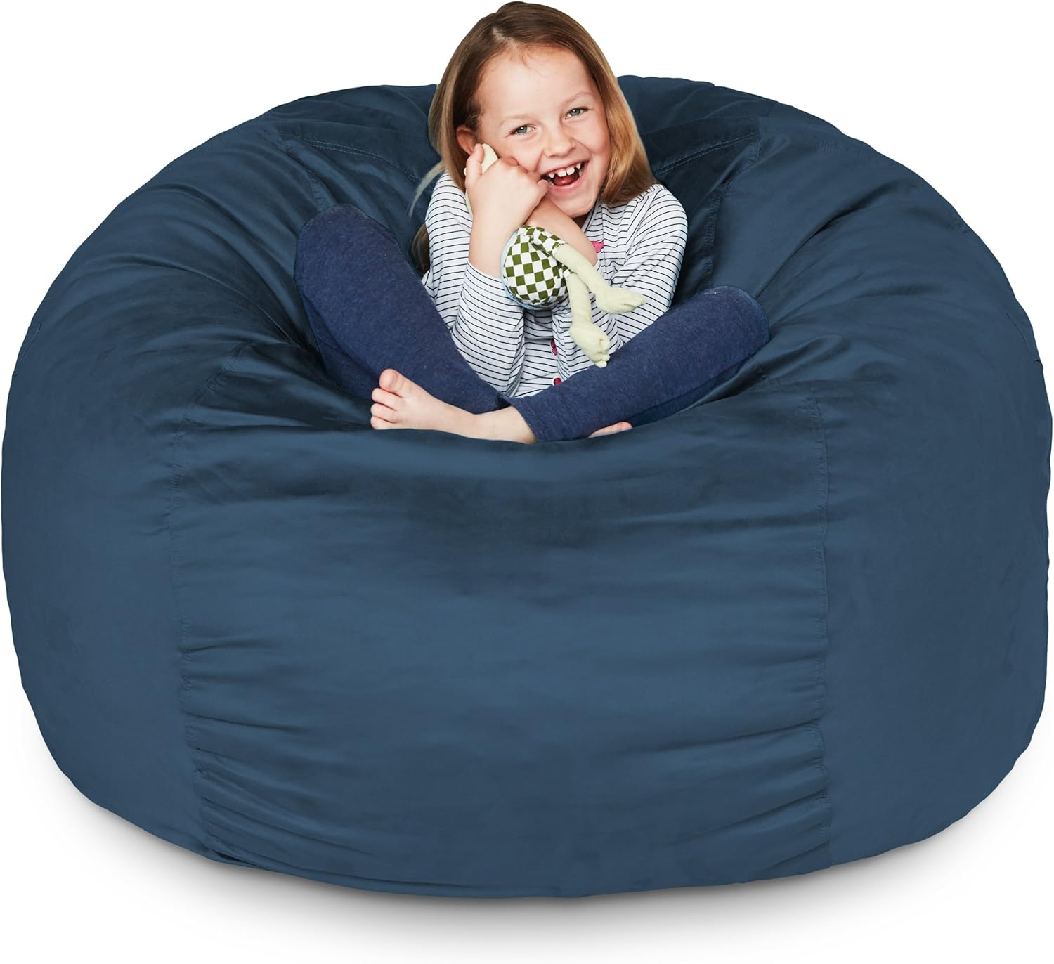  Giant 7ft Bean Bag Chair with Microsuede Cover - Ultra Soft-Aldronix