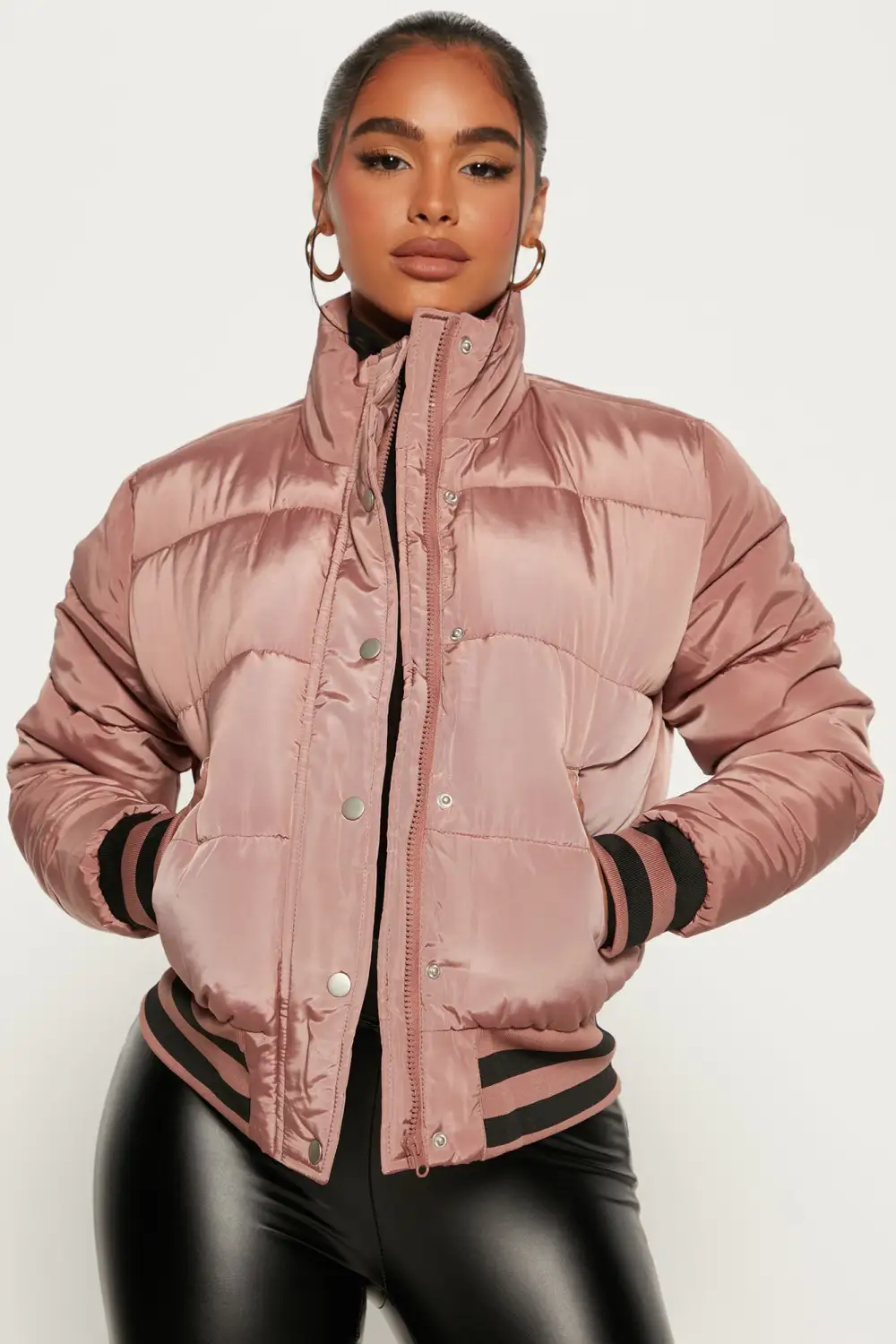 Mrs. Jackson Puffer Jacket - Light Pink-Aldronix
