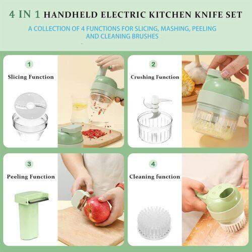 4 In 1 Electric Food Cutter-Aldronix