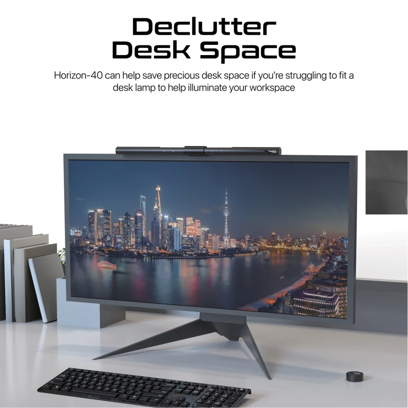 Touch Controlled LED Monitor Light with Wireless Controller-Aldronix