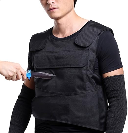 Professional protective gloves to prevent cuts and impact injuries + glove rack and FiveFire Body Armor Anti Knife Stab Front and Back Armor Proof Vest Concealed Vest-Aldronix