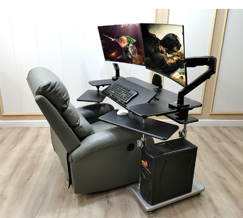Gaming chair desktop computer table-Aldronix