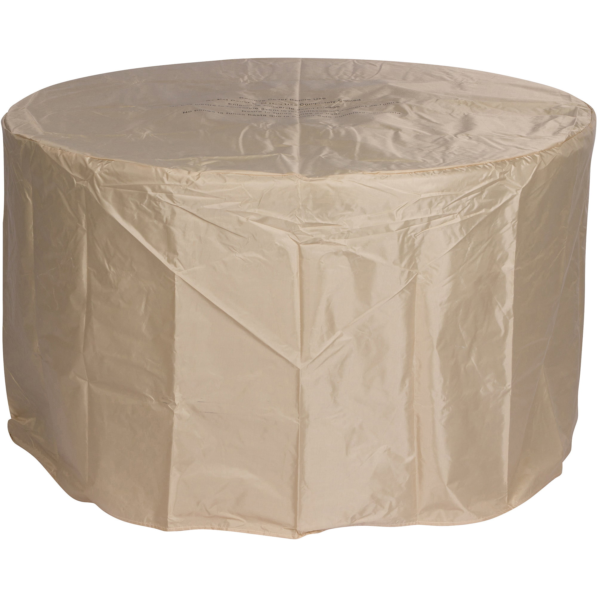 35 in. Round Outdoor Fire Pit Table - Stone-Aldronix