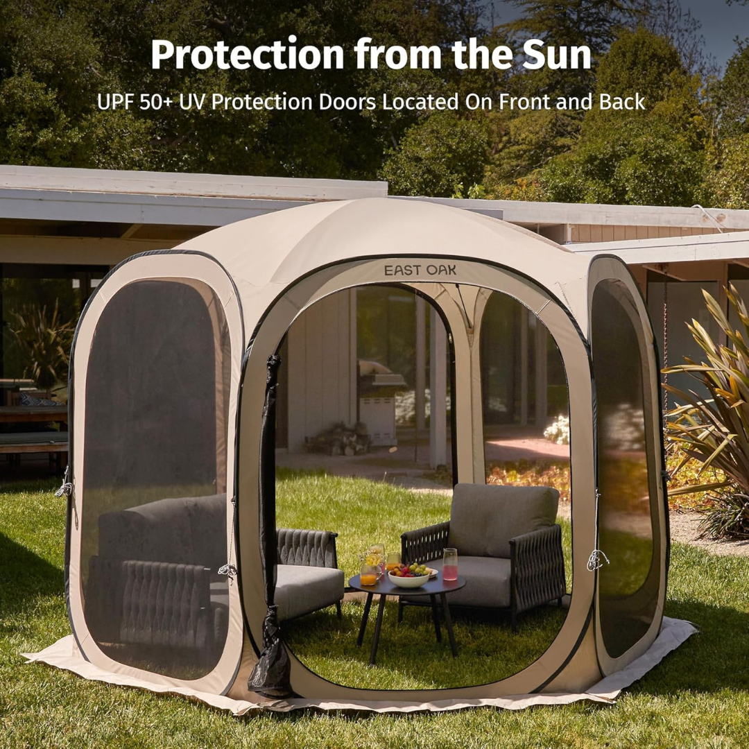 Screen House Tent Pop-Up -- Portable Screen Room Canopy-Aldronix