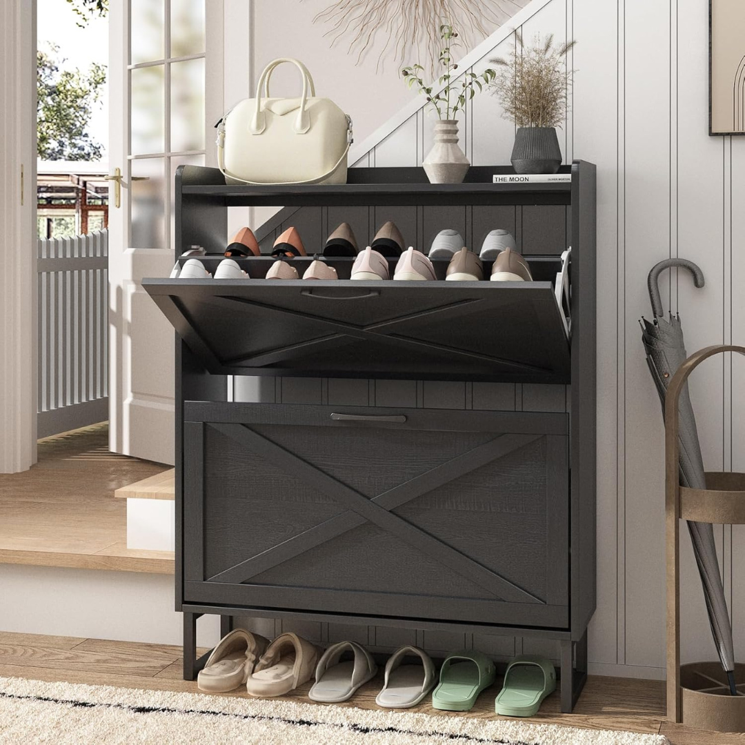 Entryway Shoe Storage Cabinet-Aldronix