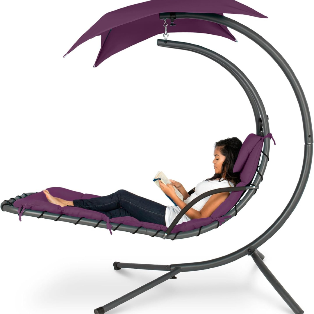 Curved Steel Chaise Lounge - Swing-Aldronix
