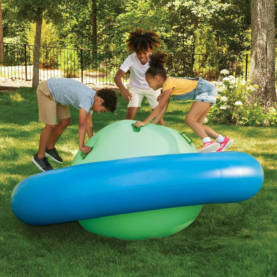 8-Foot Inflatable Dome Rocking Bouncer - Outdoor-Aldronix