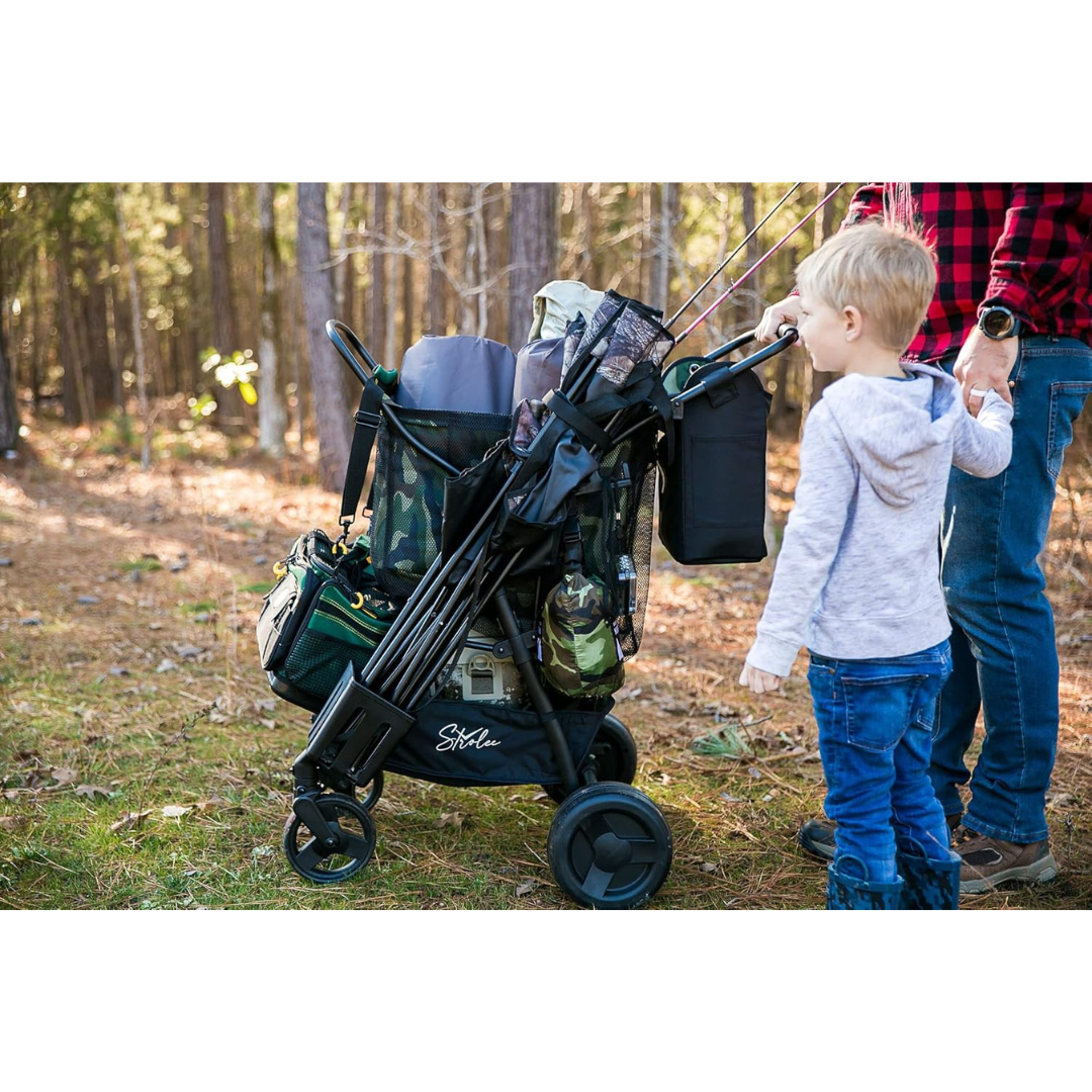 Wheeled Collapsible Beach Cart for Soft Sand, Fishing, Camping & Garden-Aldronix