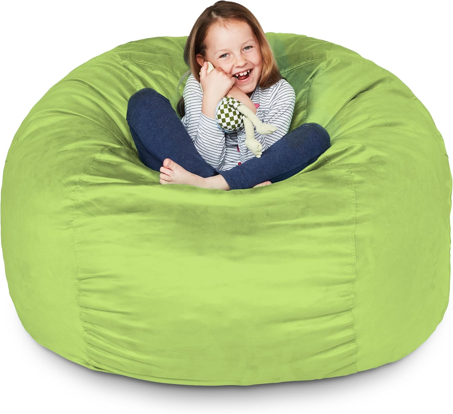  Giant 7ft Bean Bag Chair with Microsuede Cover - Ultra Soft-Aldronix