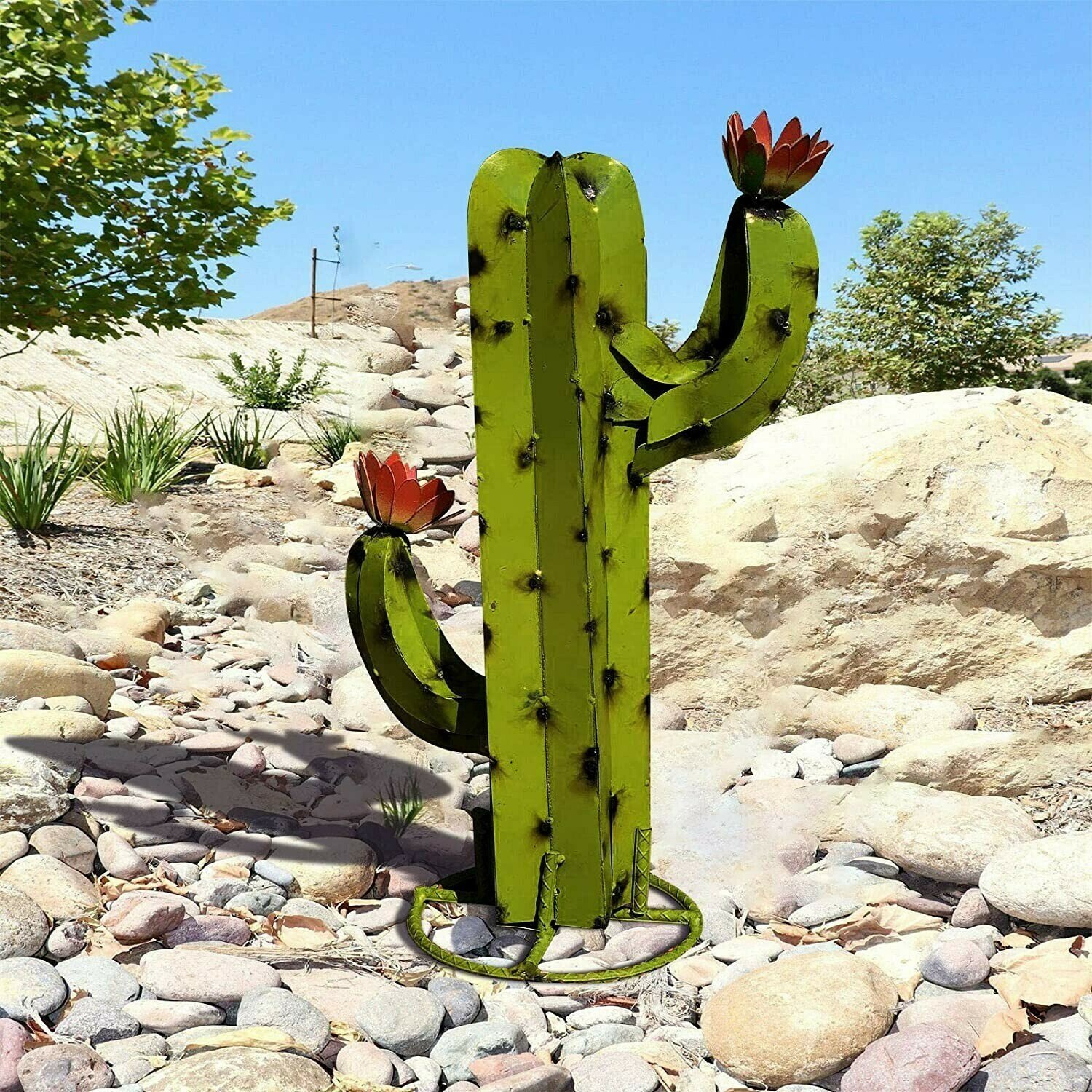馃敟Metal Cactus Artificial Plant馃尩-Aldronix