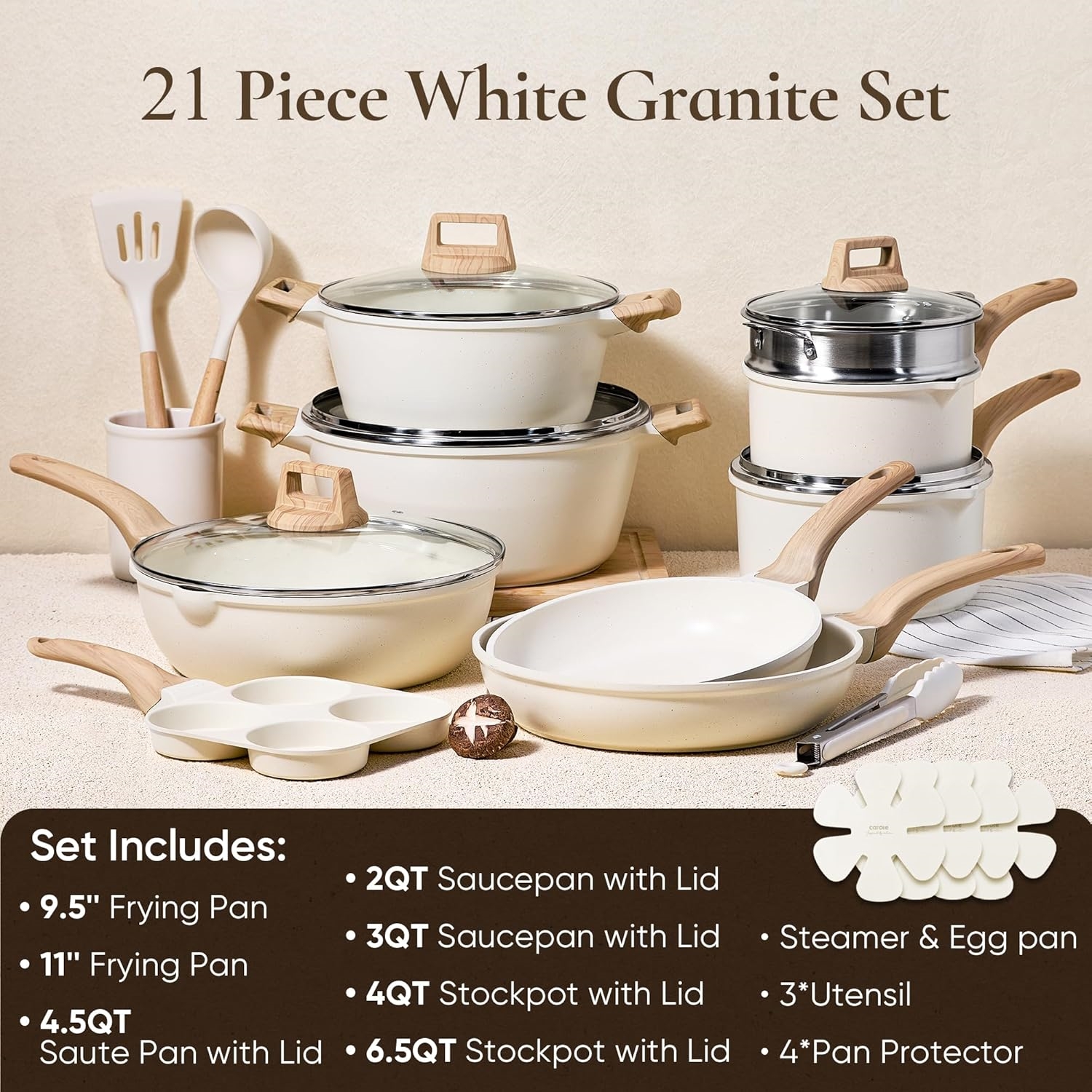 21Pcs Pots and Pans Set-Aldronix