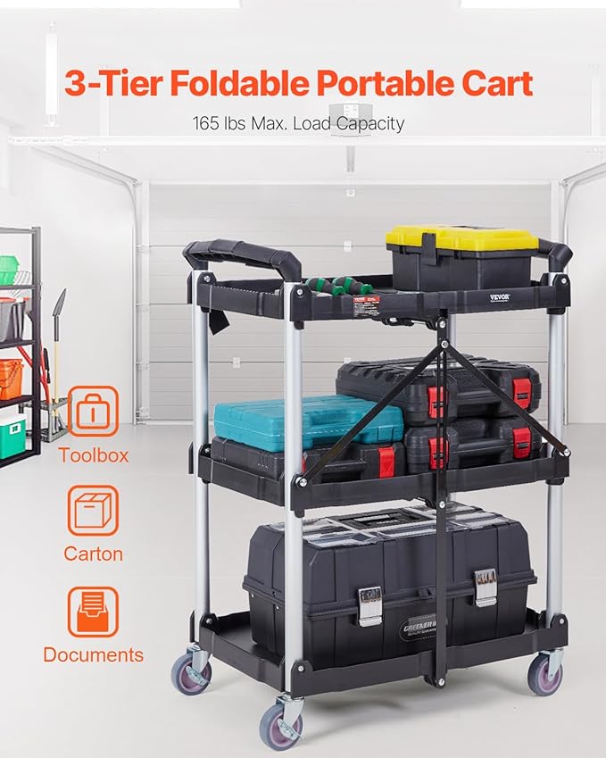 Zusammenklappbarer Rollwagen mit 3 Ebenen, Lagerregal, bewegliches Lückenregal, Servierwagen, schmaler Slide-Organizer für Küche und Bad-Aldronix